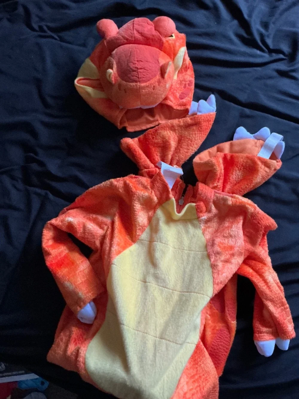 Kids Orange Dinosaur Costume size 3t
